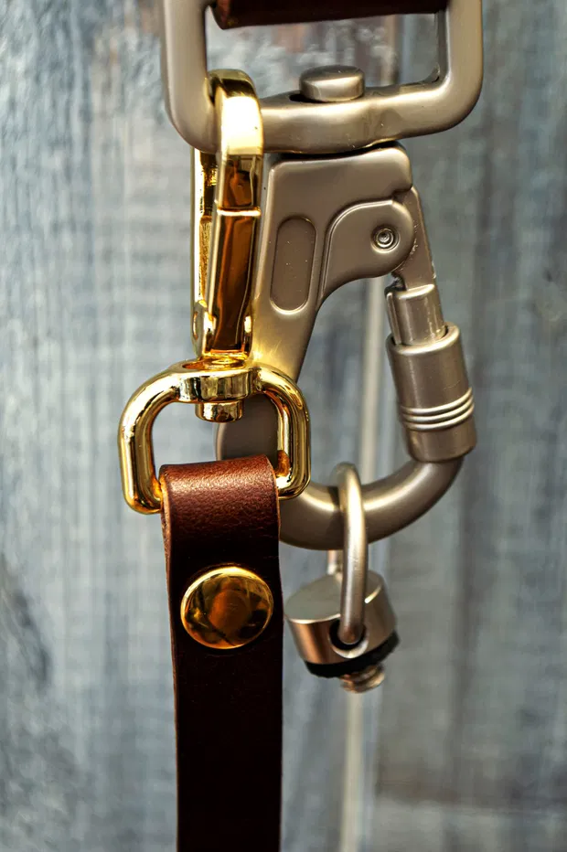 Curea foto handmade din piele naturală model clepsidra– DSLR & Mirrorless | Artiss Corium - [2]