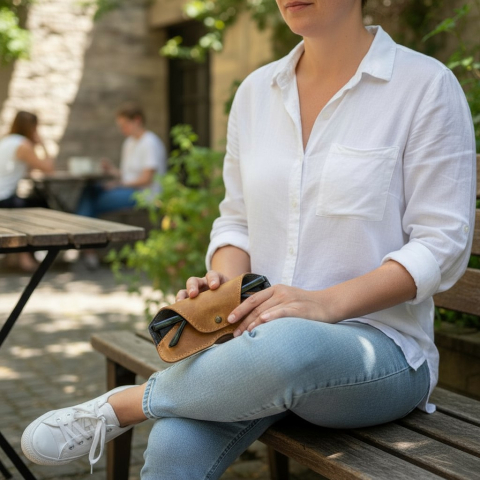 Etui pentru ochelari din piele naturală v03  – protecție elegantă și stil autentic – Artiss Corium [20]