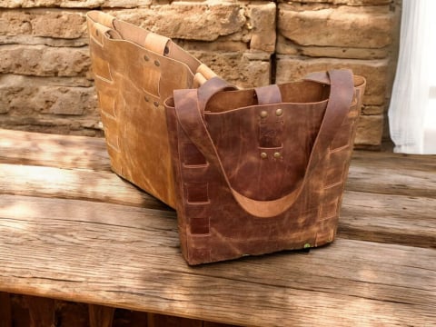 Genti si  rucsacuri - Geantă tote din piele naturală full-grain –Artiss Corium