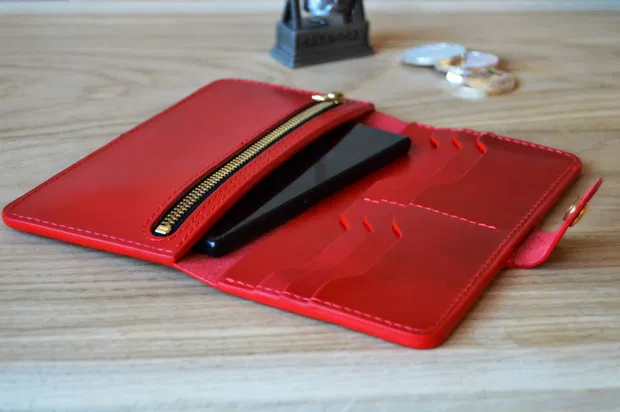 Portofel din piele pentru femei – Piele vegetală 01 – Artiss Corium [2]