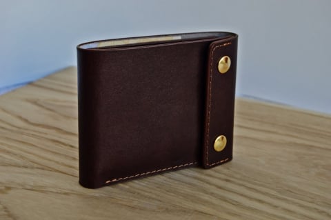 Portofele - Portofel din piele vegetala pentru bărbați  2 capse PB002 – Artiss Corium