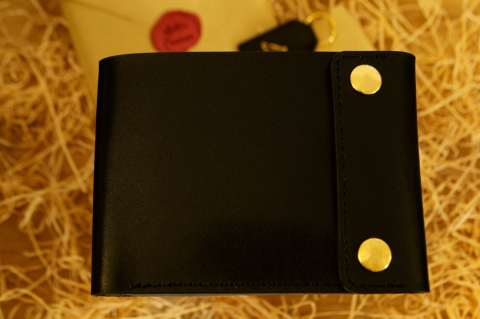 Portofel din piele vegetala pentru bărbați  2 capse PB002 – Artiss Corium [2]