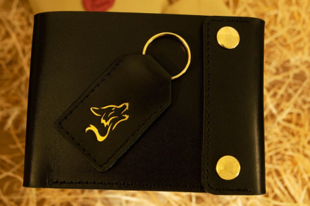 Portofel din piele vegetala pentru bărbați  2 capse PB002 – Artiss Corium [1]