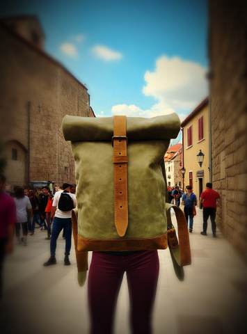 Rucsac din piele naturală – Design vintage și funcționalitate premium [7]