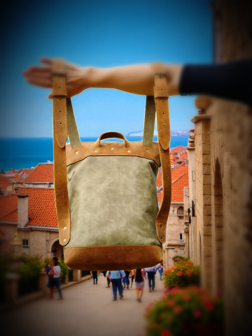 Rucsac din piele naturală – Design vintage și funcționalitate premium [5]