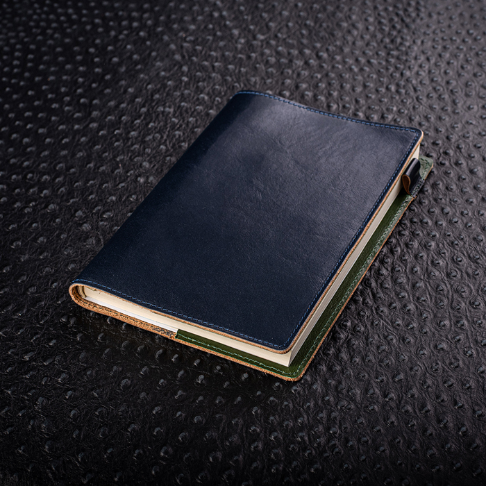 Agenda Ruf, piele naturala, albastru [5]