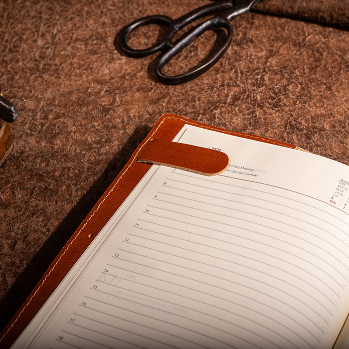 Agenda Ruf, piele naturala, maro [6]