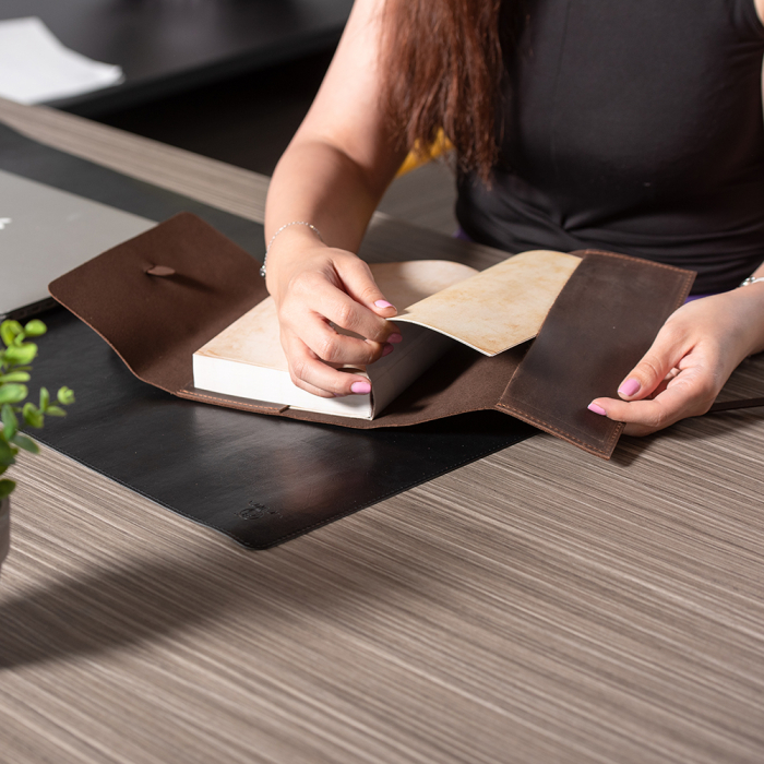 Jurnal Vintage, piele naturala, maro [3]