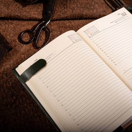 Agenda Ruf, piele naturala, albastru [1]