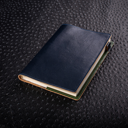 Agenda Ruf, piele naturala, albastru [4]