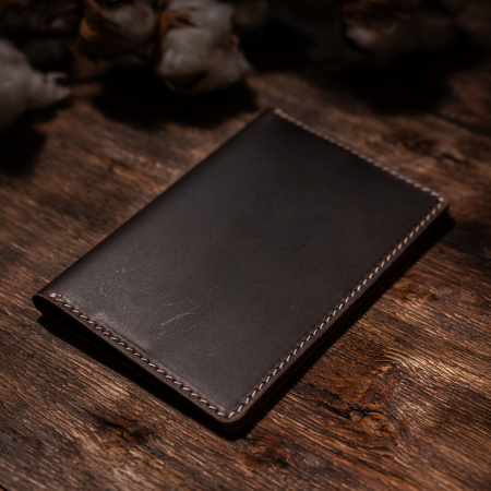 Travel - Port pașaport Vintage, piele naturală, maro