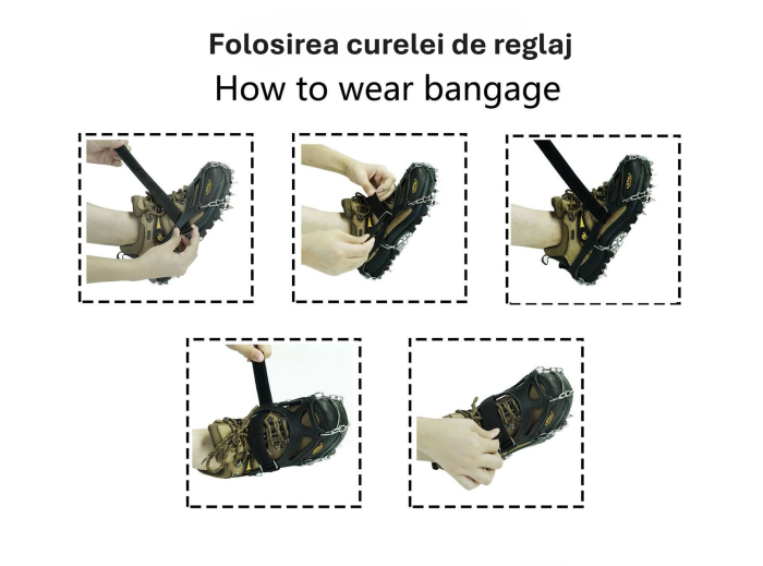 Crampoane Montane 26 Colti, Inox Ranforsat, TPE Durabil, Set M, Geanta de Transport Inclusa [9]