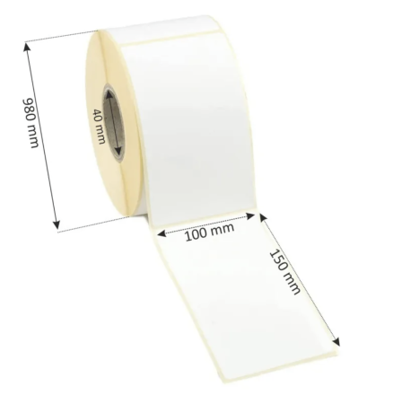 Etichete termice autoadezive - Etichete Termice Autoadezive pentru AWB A6, 100x150mm, 260/rola