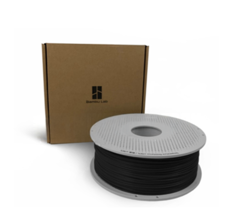 Filament 3D - Filament 3D Bambu Lab PLA 1.75 mm – Negru, Biodegradabil, cu Bobină Reutilizabilă