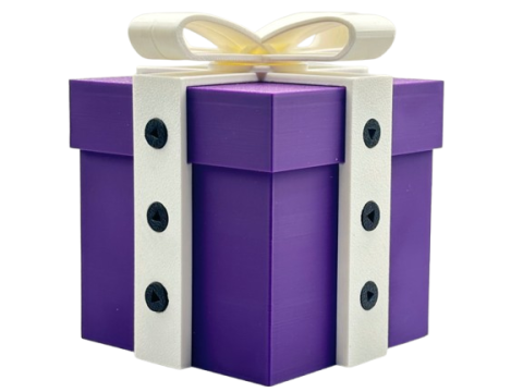 Cutii cadou - Gift Box Puzzle Personalizat – Cutie Cadou Secretă Printată 3D, cu Deschidere Tip Joc & Culori la Alegere