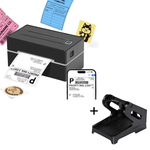 Imprimante si consumabile - Imprimantă Termică CUANTIS 4x6, 203 DPI, Bluetooth & USB, Etichete A6 AWB