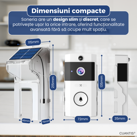 Sonerie Video U9 – Cameră HD, Viziune Nocturnă [7]