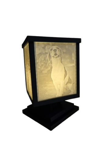 Veioze - Veioză personalizată cu 4 fețe – fotografiile tale transformate în lumină