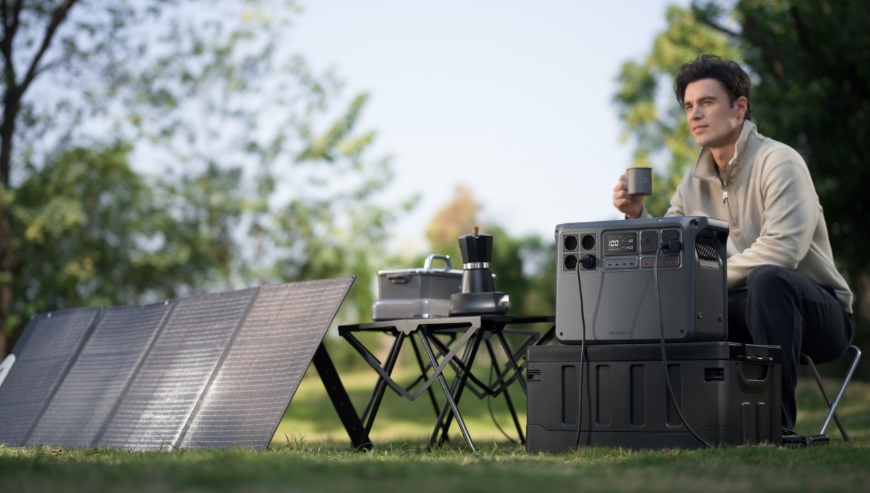statie de alimentare portabila pentru camping