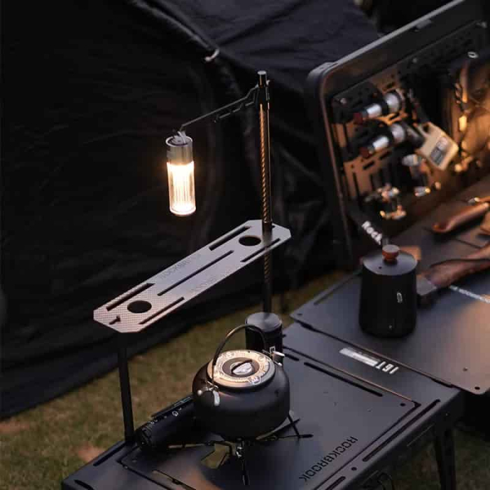 Suport Lampă din Fibră Carbon Camping PD0024BDF [2]