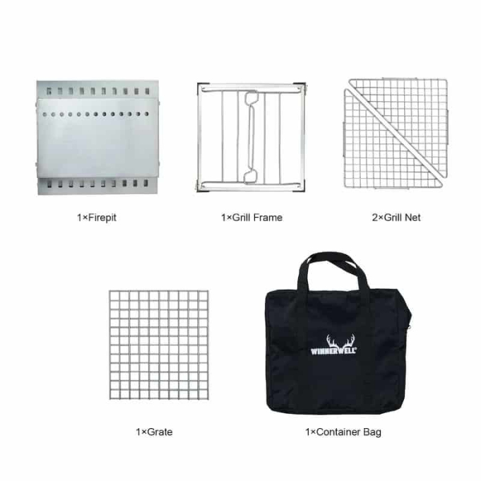 Winnerwell Fire Pit | Vatră Foc Camping cu Grătar Premium [2]