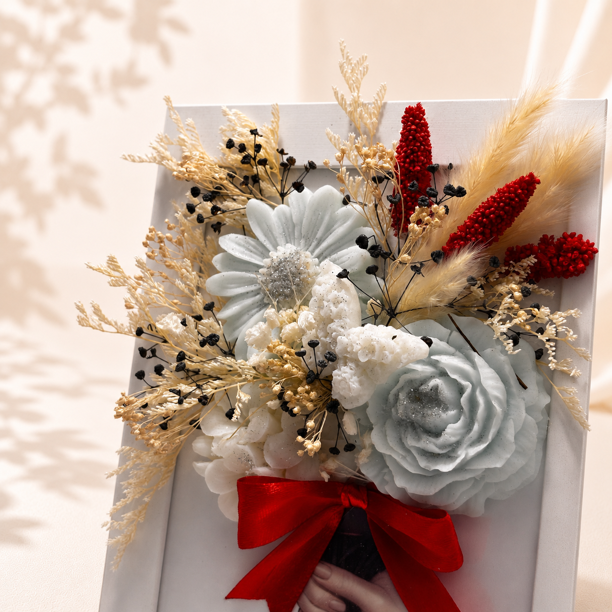 ablou 3D relief cu flori de ceară în ramă GALLERY - „Tender Bouquet” [2]