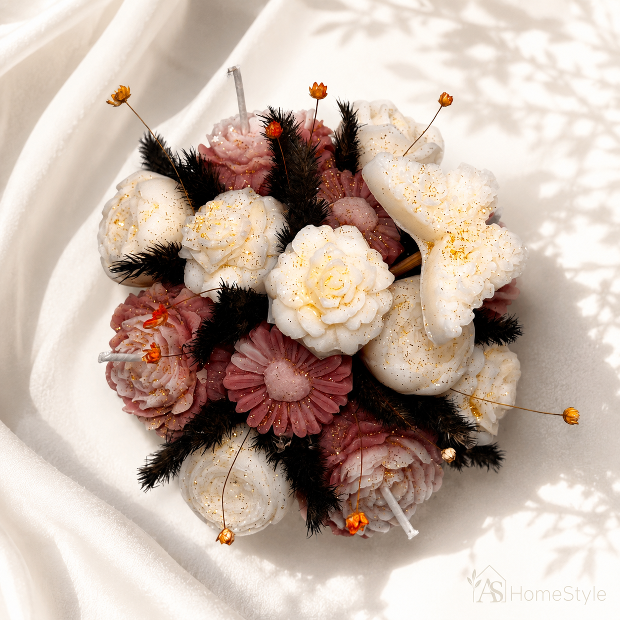 Aranjament din flori de ceară LUNA - „Dusty Blossom” [2]