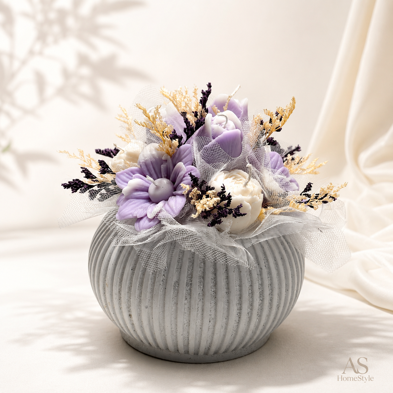 Aranjament din flori de ceară  SFERA  - „Lilac Bloom” [2]