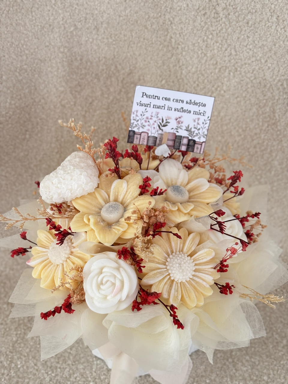 Aranjament Floral din Ceară CRISTAL – „ALYA” [4]