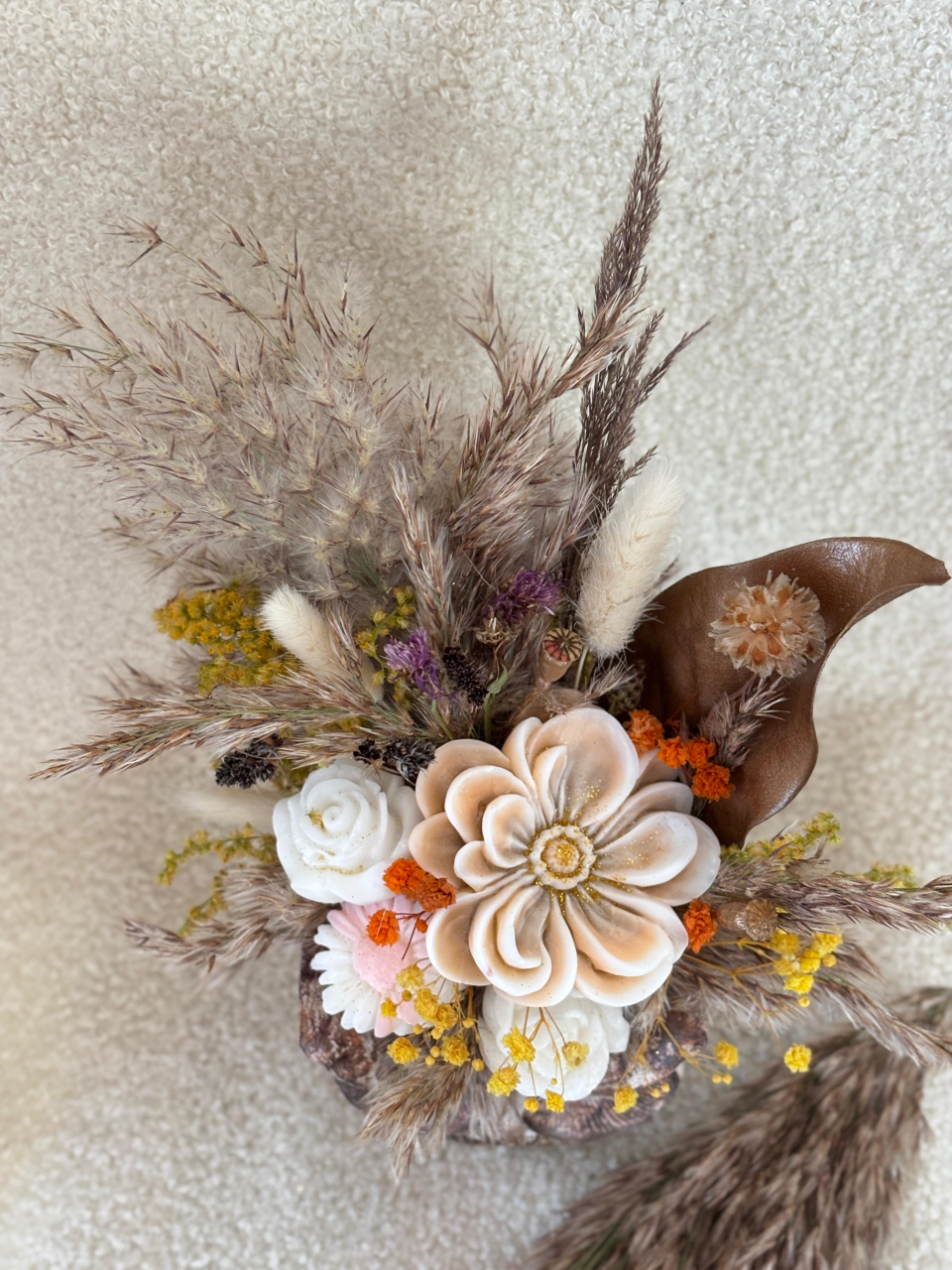 Aranjament Floral din Ceară FALL -  „Lucky Buhu” [3]