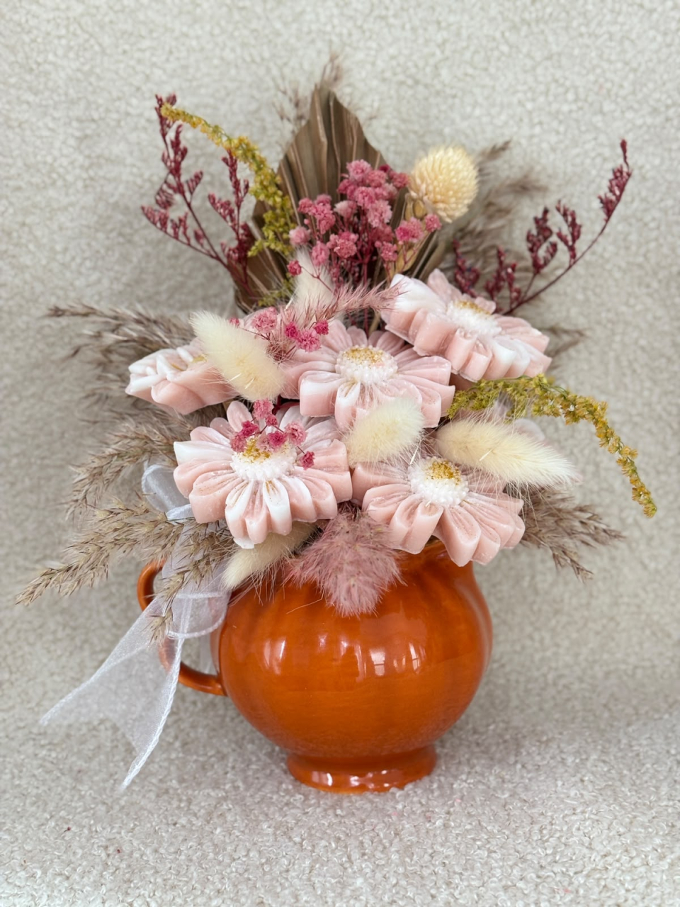 Aranjament Floral din Ceară în Cană Ceramică Reutilizabilă [4]