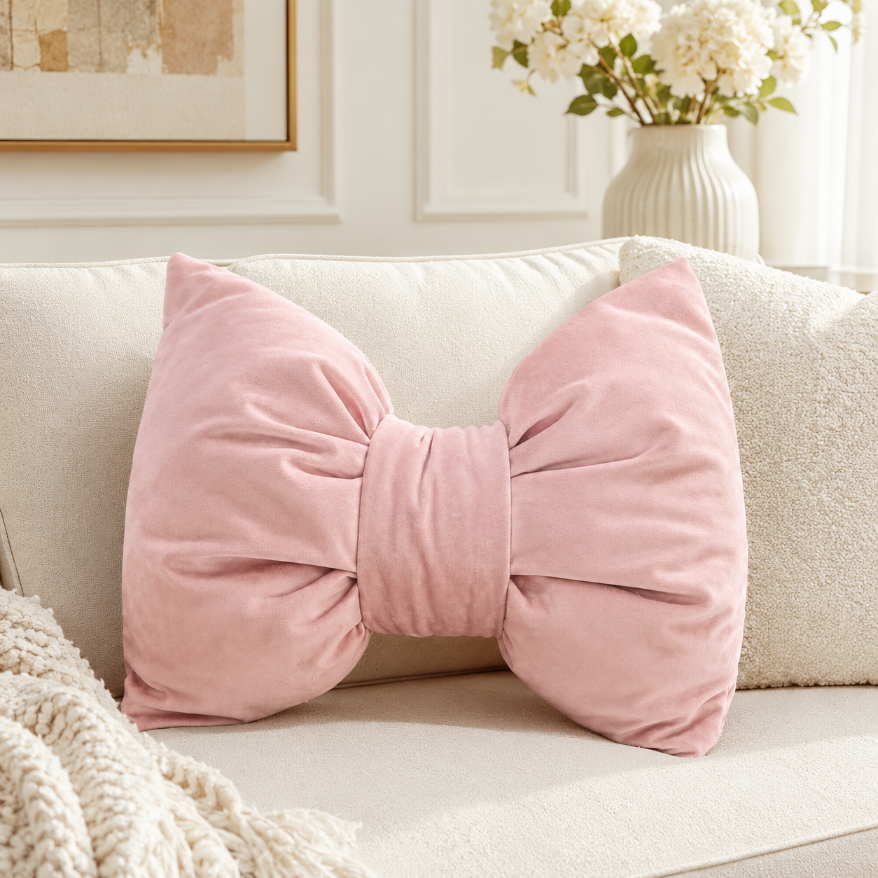 Pernă decorativă în formă de fundă „Velvet Bow” [3]