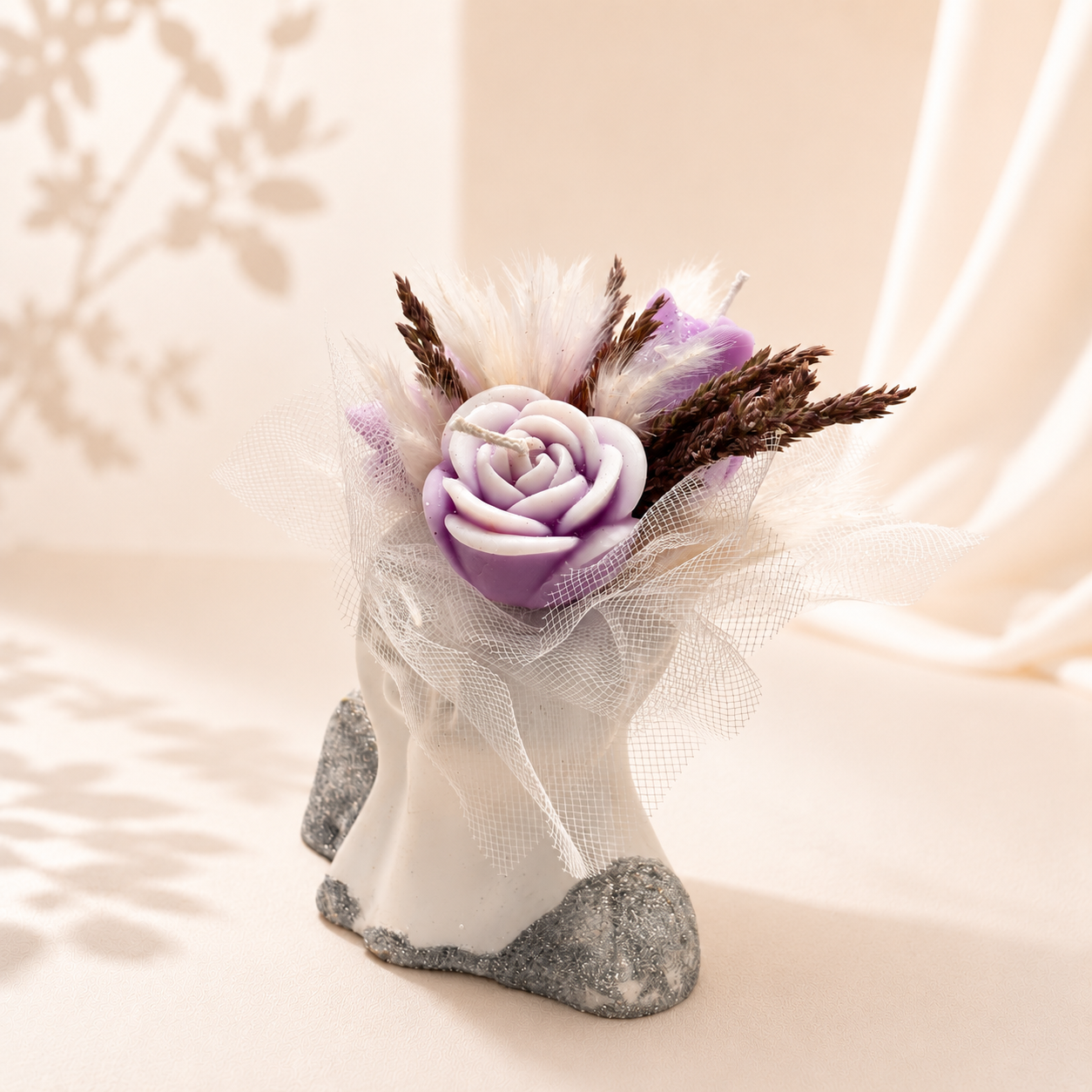 ranjament din flori de ceară SILHOUETTE - „Lavender Goddess” [2]