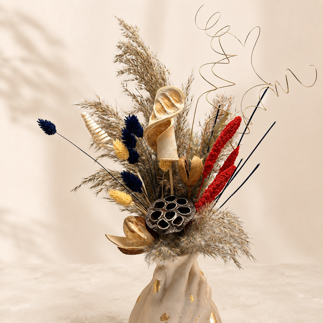 Vază decorativă „Royal Velvet - Red & Blue” - Ediție Limitată, 50cm [2]