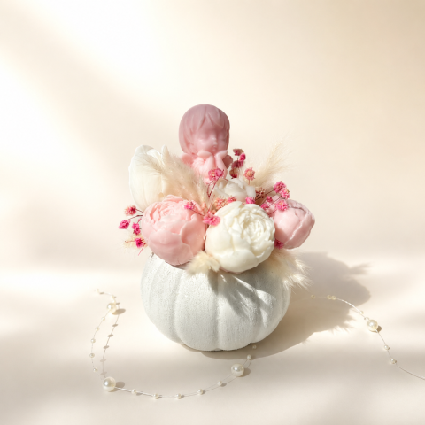 Categorii de produse - Aranjament din flori de ceară BLOOM - „Angelic Prayer”