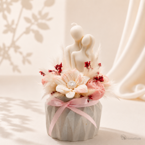 Categorii de produse - Aranjament din flori de ceară CRISTAL - „Eternal Love”