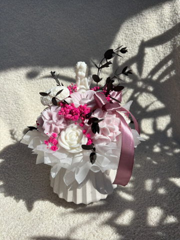 Aranjamente Florale din Ceară - Aranjament din flori de ceară SCULPT  - „Rose Seraphim”