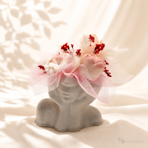 Categorii de produse - Aranjament din flori de ceară SILHOUETTE - „Blush Goddess”