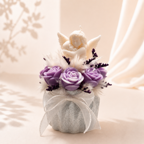 Aranjamente Florale din Ceară - Aranjament din flori de ceară CRISTAL - „Mother's Blessing”