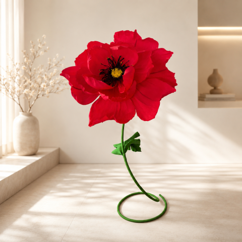 Flori Uriașe și Decor Supradimensionat - Mac Uriaș  „Poppy Field”