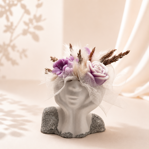 Categorii de produse - ranjament din flori de ceară SILHOUETTE - „Lavender Goddess”
