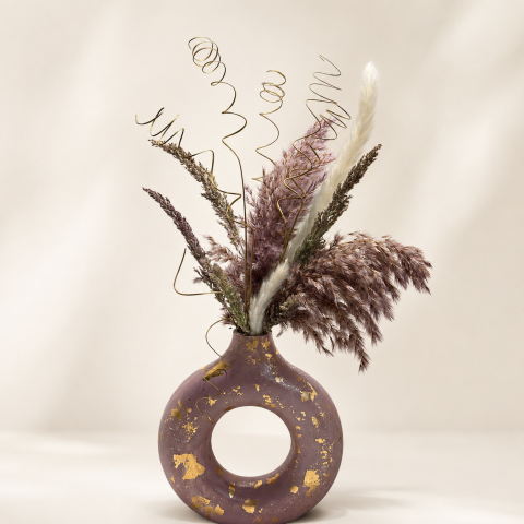 Detalii cu Personalitate - Vază decorativă  „Lila Elegance” - Ediție Limitată, 50cm