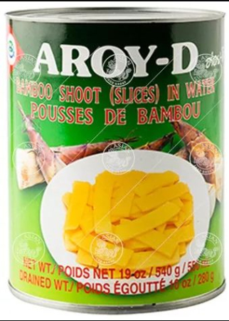 Bucatarie - Felii de bambus 540g, AROY-D