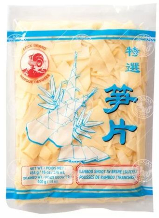 Bucatarie - Felii de bambus vidate 454g, COCK