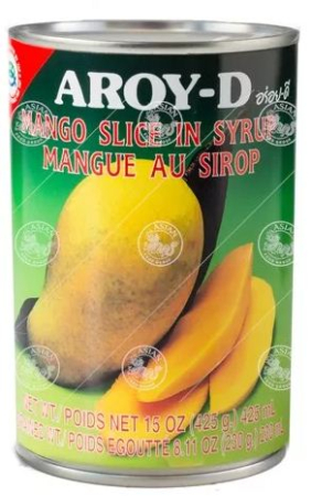Bucatarie - Felii de mango în sirop 425g, AROY-D