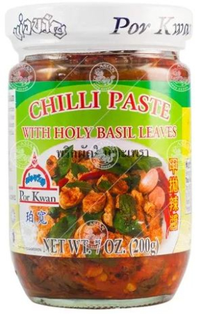 Chilli - Pastă de chili cu busuioc 200g, POR KWAN