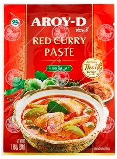 Pasta - Pastă de curry roșu 50g, AROY-D