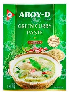 Pasta - Pastă de curry verde, 50g, AROY-D
