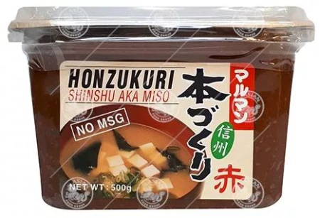 Pasta - Pasta Miso Aka rosie (Dark) 500g, HONZUKURI