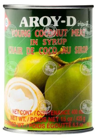 Bucatarie - Pulpă tânără de cocos în sirop 425g, AROY-D